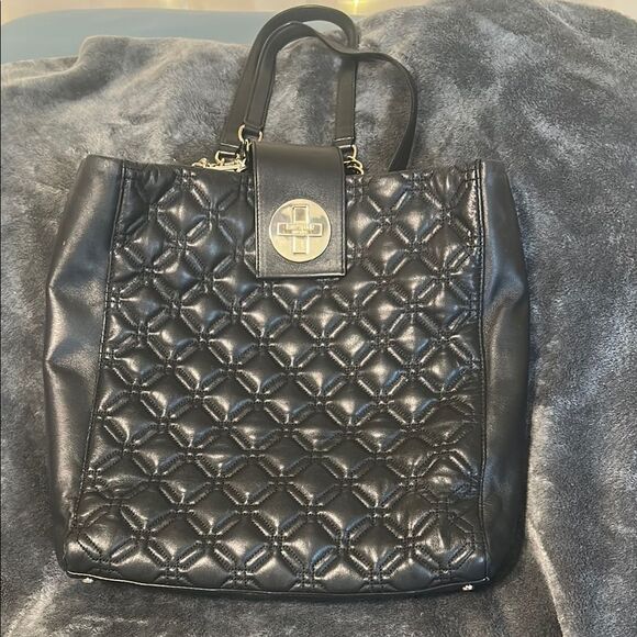Kate Spade Astor Court Marlene Black Quilted Chain Handle Handbag Purse - Picture 1 of 16
